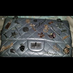 Chanel- calfskin metallic lucky charms reissue